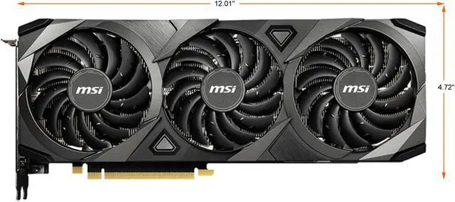 Alt view image 2 of 9 - MSI Ventus GeForce RTX 3080 10GB GDDR6X PCI Express 4.0 ATX Graphics Card RTX 3080 VENTUS 3X PLUS 10G LHR