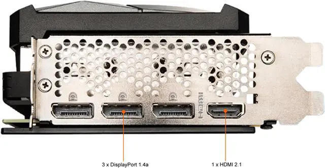 Alt view image 5 of 9 - MSI Ventus GeForce RTX 3080 10GB GDDR6X PCI Express 4.0 ATX Graphics Card RTX 3080 VENTUS 3X PLUS 10G LHR