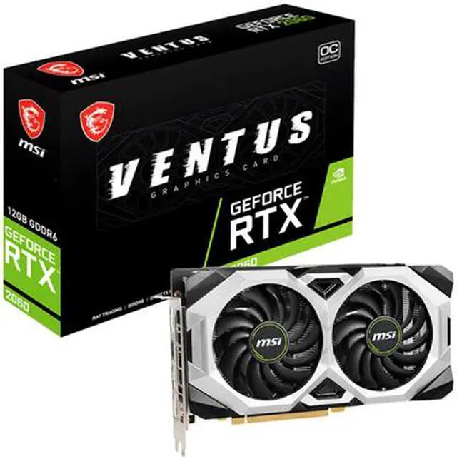 Alt view image 7 of 7 - MSI Ventus GeForce RTX 2060 12GB GDDR6 PCI Express 3.0 x16 Video Card RTX 2060 VENTUS 12G OC