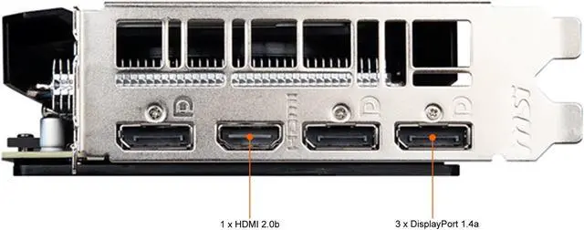 Alt view image 5 of 7 - MSI Ventus GeForce RTX 2060 12GB GDDR6 PCI Express 3.0 x16 Video Card RTX 2060 VENTUS 12G OC