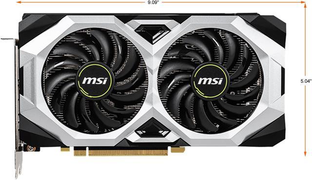 MSI Ventus GeForce RTX 2060 12GB GDDR6 PCI Express 3.0 x16 Video