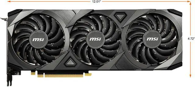 Alt view image 2 of 8 - MSI Ventus GeForce RTX 3090 24GB GDDR6X PCI Express 4.0 SLI Support Video Card RTX 3090 VENTUS 3X 24G OC BV