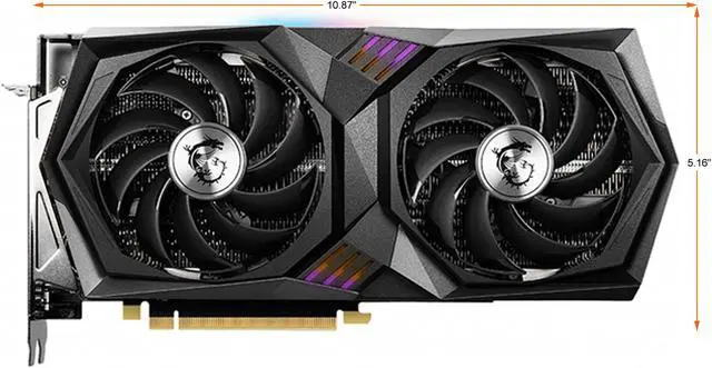 Alt view image 2 of 6 - MSI Gaming GeForce RTX 3060 12GB GDDR6 PCI Express 4.0 Graphics Card RTX 3060 GAMING 12G