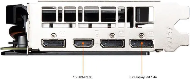 Alt view image 5 of 7 - MSI Ventus GeForce GTX 1660 SUPER 6GB GDDR6 PCI Express 3.0 x16 Graphics Card GTX 1660 SUPER VENTUS XS