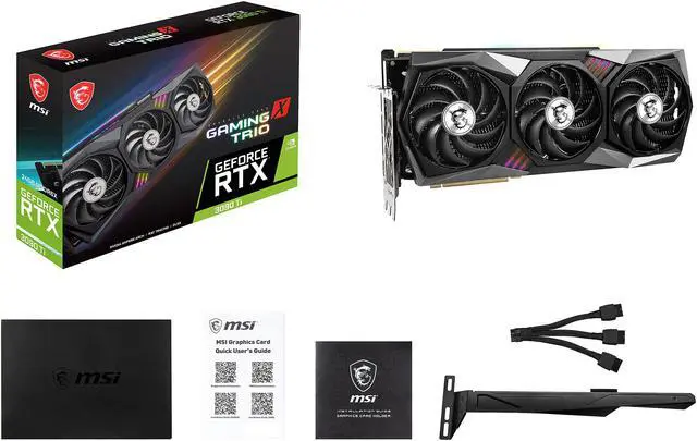 Alt view image 10 of 10 - MSI Gaming GeForce RTX 3090 Ti 24GB GDDR6X PCI Express 4.0 SLI Support ATX Graphics Card RTX 3090 TI GAMING X TRIO 24G