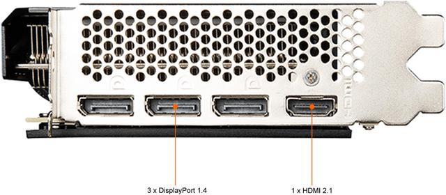 Alt view image 6 of 8 - MSI GeForce RTX 3050 8GB GDDR6 PCI Express 4.0 Graphics Card RTX 3050 AERO ITX 8G OC