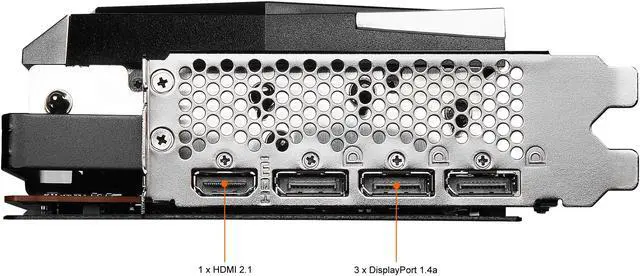 Alt view image 9 of 10 - MSI Gaming Radeon RX 6950 XT 16GB GDDR6 PCI Express 4.0 Graphics Card RX 6950 XT GAMING X TRIO 16G