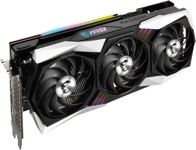 Alt view image 5 of 10 - MSI Gaming Radeon RX 6750 XT 12GB GDDR6 PCI Express 4.0 Graphics Card RX 6750 XT GAMING X TRIO 12G