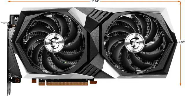 Alt view image 2 of 9 - MSI Gaming Radeon RX 6650 XT 8GB GDDR6 PCI Express 4.0 Graphics Card RX 6650 XT GAMING X 8G