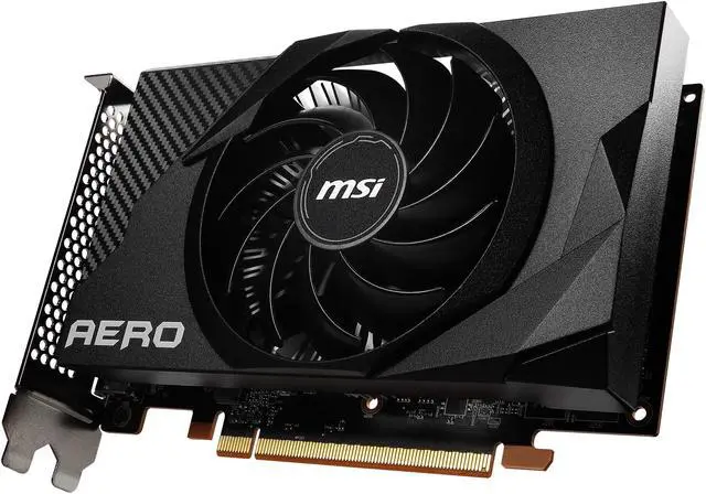 Alt view image 6 of 10 - MSI Radeon RX 6400 4GB GDDR6 PCI Express 4.0 Graphics Card RX 6400 AERO ITX 4G