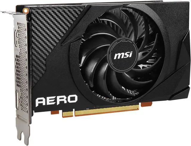 Alt view image 4 of 10 - MSI Radeon RX 6400 4GB GDDR6 PCI Express 4.0 Graphics Card RX 6400 AERO ITX 4G