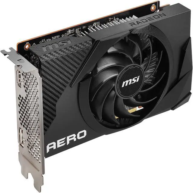 Alt view image 5 of 10 - MSI Radeon RX 6400 4GB GDDR6 PCI Express 4.0 Graphics Card RX 6400 AERO ITX 4G
