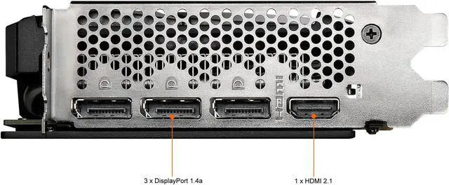 Alt view image 7 of 12 - MSI Ventus GeForce RTX 3060 Ti 8GB GDDR6 PCI Express 4.0 Graphics Card RTX 3060 Ti VENTUS 2X 8G OCV1 LHR