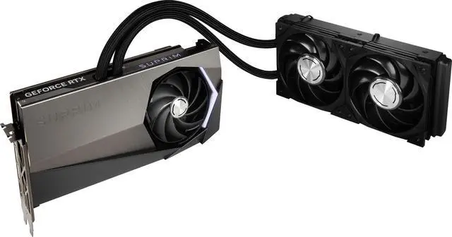 Alt view image 7 of 12 - MSI Suprim GeForce RTX 4090 24GB GDDR6X PCI Express 4.0 Graphics Card RTX 4090 SUPRIM LIQUID X 24G