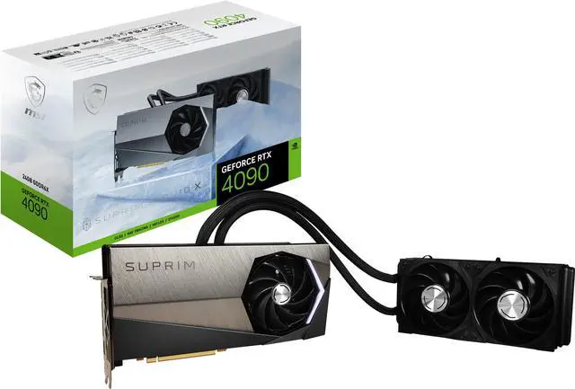 Alt view image 12 of 12 - MSI Suprim GeForce RTX 4090 24GB GDDR6X PCI Express 4.0 Graphics Card RTX 4090 SUPRIM LIQUID X 24G