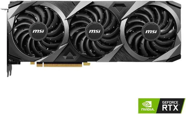 Alt view image 2 of 7 - MSI Ventus GeForce RTX 3080 12GB GDDR6X PCI Express 4.0 Graphics Card RTX 3080 VENTUS 3X PLUS 12G LHR