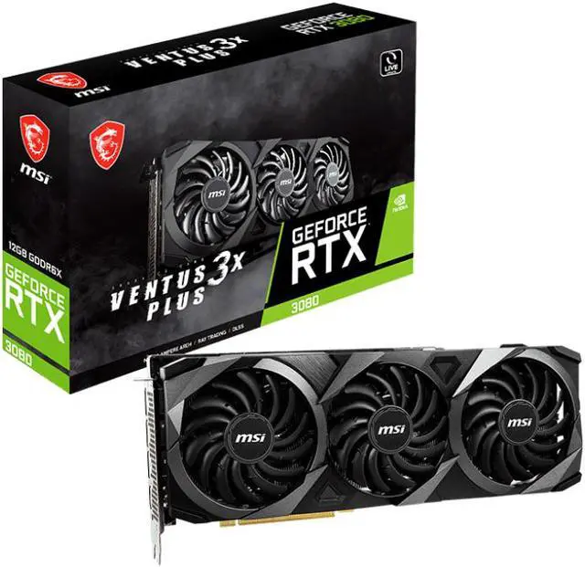 Alt view image 7 of 7 - MSI Ventus GeForce RTX 3080 12GB GDDR6X PCI Express 4.0 Graphics Card RTX 3080 VENTUS 3X PLUS 12G LHR