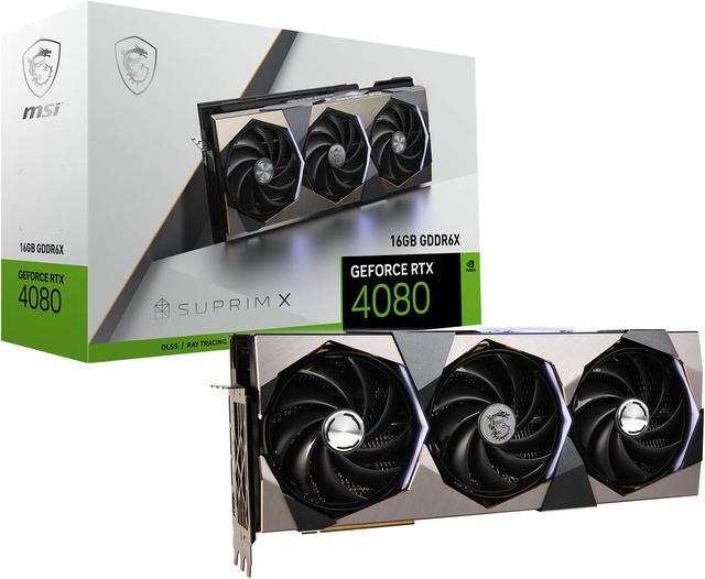 Alt view image 14 of 14 - MSI Suprim X GeForce RTX 4080 16GB GDDR6X PCI Express 4.0 Graphics Card RTX 4080 16GB SUPRIM X