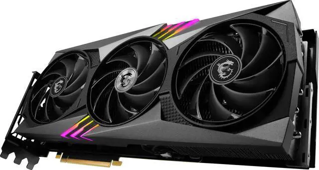 Alt view image 4 of 12 - MSI Gaming GeForce RTX 4070 Ti 12GB GDDR6X PCI Express 4.0 Graphics Card RTX 4070 Ti GAMING X TRIO 12G