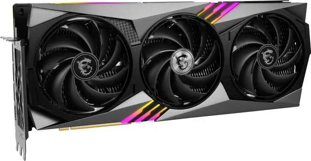 Alt view image 5 of 12 - MSI Gaming GeForce RTX 4070 Ti 12GB GDDR6X PCI Express 4.0 Graphics Card RTX 4070 Ti GAMING X TRIO 12G