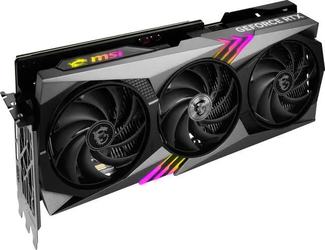 Alt view image 6 of 12 - MSI Gaming GeForce RTX 4070 Ti 12GB GDDR6X PCI Express 4.0 Graphics Card RTX 4070 Ti GAMING TRIO 12G