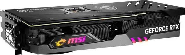 Alt view image 7 of 12 - MSI Gaming GeForce RTX 4070 Ti 12GB GDDR6X PCI Express 4.0 Graphics Card RTX 4070 Ti GAMING TRIO 12G