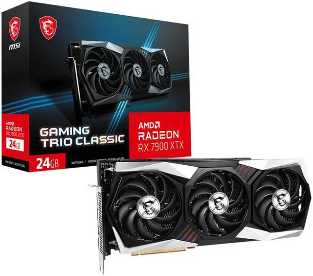 Alt view image 6 of 6 - MSI Gaming Radeon RX 7900 XTX 24GB GDDR6 PCI Express 4.0 ATX Graphics Card RX 7900 XTX GAMING TRIO CLASSIC 24G