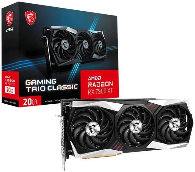 Alt view image 7 of 7 - MSI Gaming Radeon RX 7900 XT 20GB GDDR6 PCI Express 4.0 ATX Graphics Card RX 7900 XT GAMING TRIO CLASSIC 20G