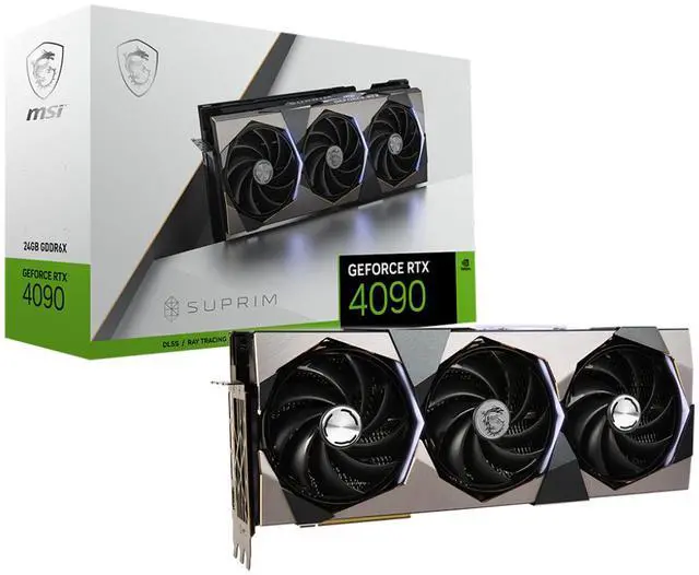 Alt view image 9 of 9 - MSI Suprim GeForce RTX 4090 24GB GDDR6X PCI Express 4.0 ATX Graphics Card RTX 4090 SUPRIM 24G