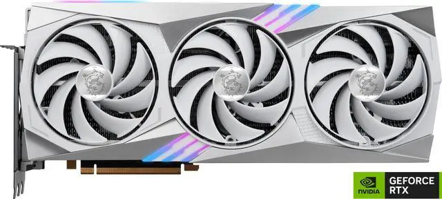 Alt view image 2 of 12 - MSI Gaming GeForce RTX 4080 16GB GDDR6X PCI Express 4.0 ATX Graphics Card RTX 4080 16GB GAMING X TRIO WHITE