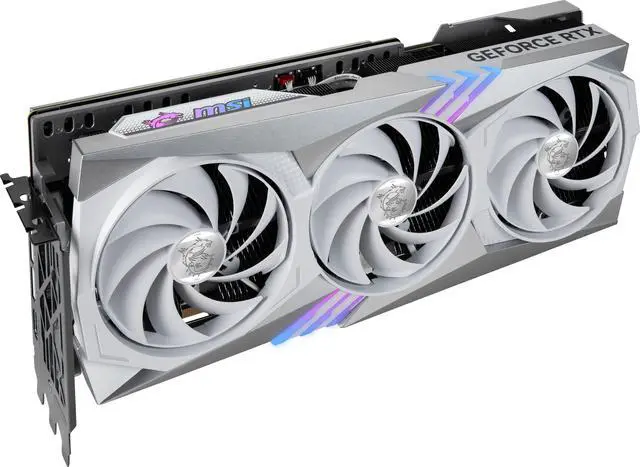 Alt view image 6 of 10 - MSI Gaming (MSI) GeForce RTX 4070 Ti GGDR6X 12GB PCI-E 4.0 RTX 4070 Ti GAMING X TRIO WHITE 12G