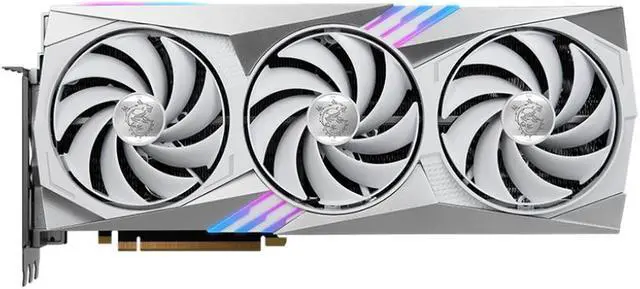 Main image of MSI Gaming GeForce RTX 4070 Ti 12GB GDDR6X PCI Express 4.0 ATX Graphics Card RTX 4070 Ti GAMING TRIO WHITE 12G