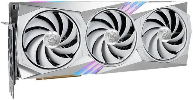 Alt view image 3 of 9 - MSI Gaming GeForce RTX 4070 Ti 12GB GDDR6X PCI Express 4.0 ATX Graphics Card RTX 4070 Ti GAMING TRIO WHITE 12G