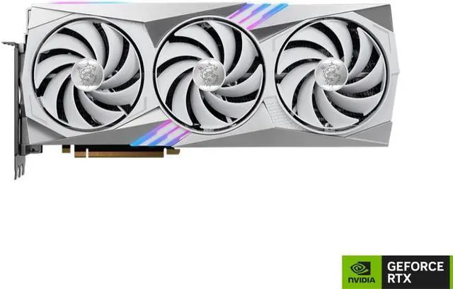 Alt view image 2 of 9 - MSI Gaming GeForce RTX 4070 Ti 12GB GDDR6X PCI Express 4.0 ATX Graphics Card RTX 4070 Ti GAMING TRIO WHITE 12G
