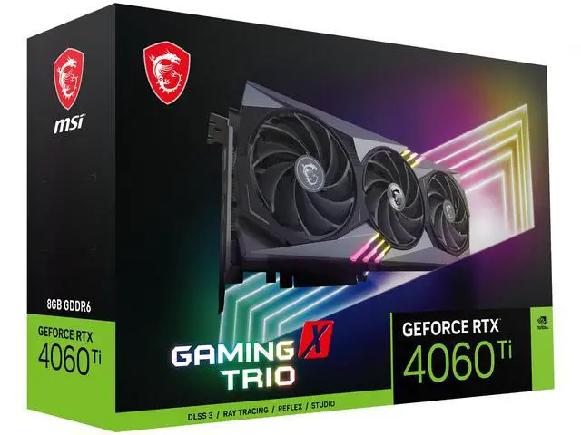 Alt view image 10 of 11 - MSI Gaming GeForce RTX 4060 Ti 8GB GDDR6 PCI Express 4.0 x8 ATX Graphics Card RTX 4060 Ti GAMING X TRIO 8G