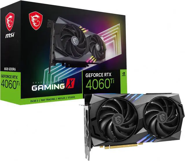 Alt view image 11 of 11 - MSI Gaming GeForce RTX 4060 Ti 8GB GDDR6 PCI Express 4.0 x8 ATX Graphics Card RTX 4060 Ti GAMING X 8G