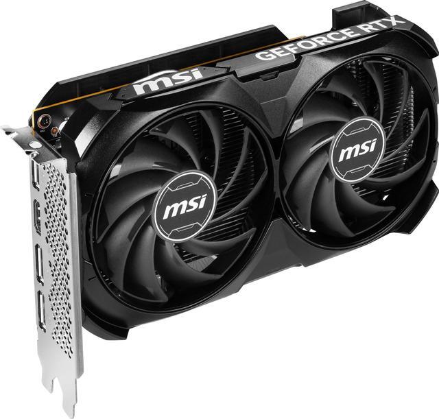 Alt view image 6 of 10 - MSI Ventus GeForce RTX 4060 8GB GDDR6 PCI Express 4.0 x8 ATX Graphics Card RTX 4060 VENTUS 2X BLACK 8G OC