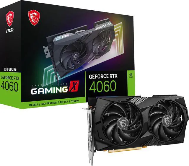 Alt view image 9 of 9 - MSI Gaming GeForce RTX 4060 8GB GDDR6 PCI Express 4.0 x8 ATX Graphics Card RTX 4060 GAMING X 8G