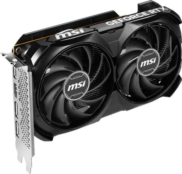 Alt view image 6 of 10 - MSI Ventus GeForce RTX 4060 8GB GDDR6 PCI Express 4.0 x8 ATX Graphics Card RTX 4060 VENTUS 2X BLACK 8G
