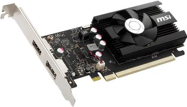 Alt view image 2 of 5 - MSI GeForce GT 1030 4GB GDDR4 PCI Express 3.0 x16 (uses x4) ATX Graphics Card GT 1030 4GD4 LP OC
