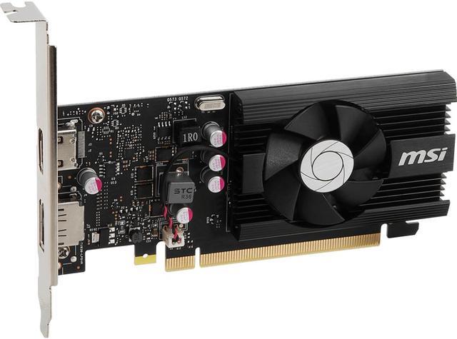 Alt view image 3 of 5 - MSI GeForce GT 1030 4GB GDDR4 PCI Express 3.0 x16 (uses x4) ATX Graphics Card GT 1030 4GD4 LP OC
