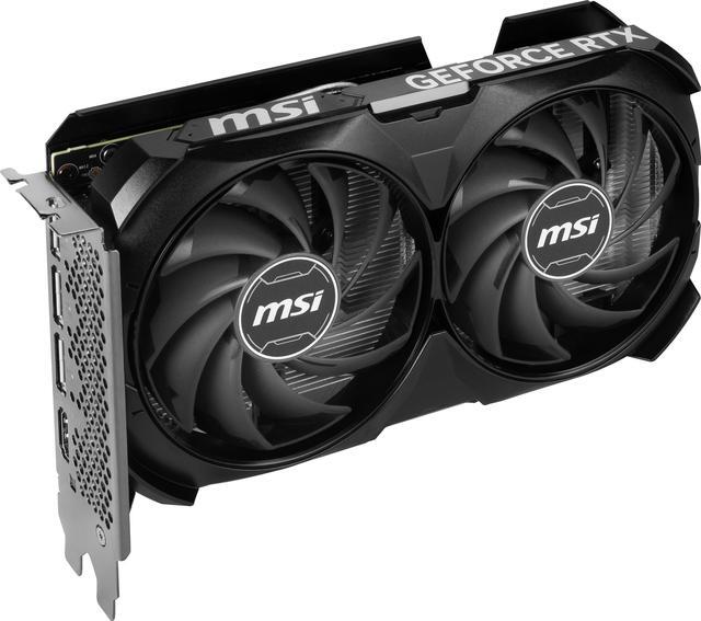 Alt view image 6 of 10 - MSI Ventus GeForce RTX 4060 Ti 16GB GDDR6 PCI Express 4.0 x8 ATX Graphics Card RTX 4060 Ti VENTUS 2X BLACK 16G OC