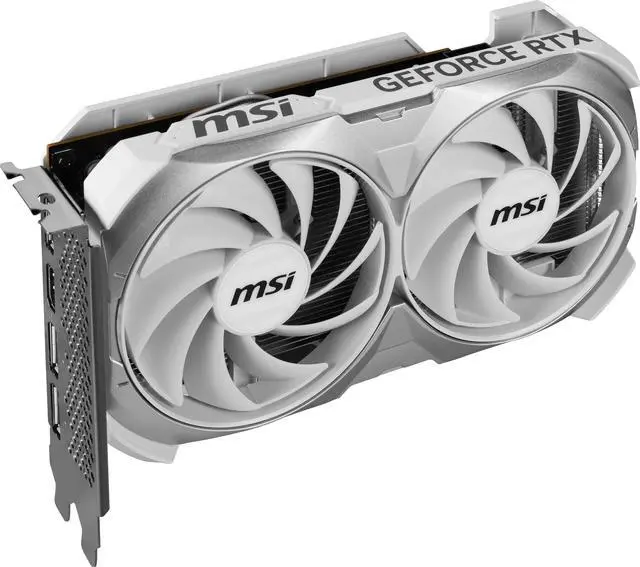 Alt view image 5 of 8 - MSI Ventus GeForce RTX 4060 Video Card RTX 4060 VENTUS 2X WHITE 8G OC