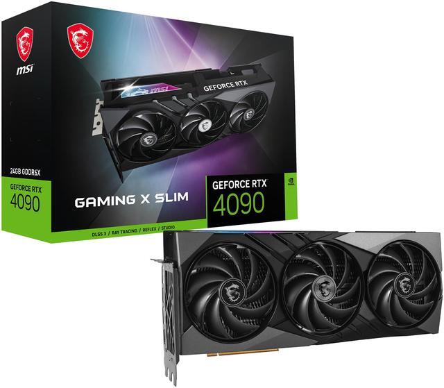 Alt view image 11 of 11 - MSI Gaming GeForce RTX 4090 24GB GDDR6X PCI Express 4.0 x16 ATX Graphics Card RTX 4090 GAMING X SLIM 24G