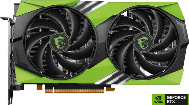 Alt view image 2 of 10 - MSI Gaming GeForce RTX 4060 8GB GDDR6 PCI Express 4.0 x8 ATX Graphics Card RTX 4060 GAMING X NV EDITION 8G