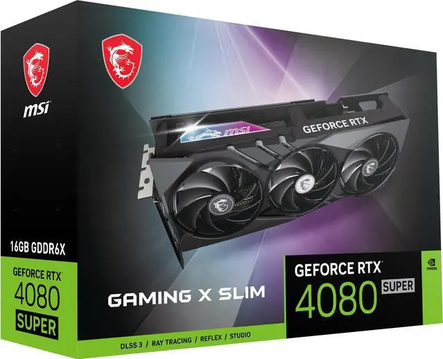 Alt view image 11 of 12 - MSI GeForce RTX 4080 SUPER 16GB GDDR6X PCI Express 4.0 Graphics Card RTX 4080 SUPER 16G GAMING X SLIM