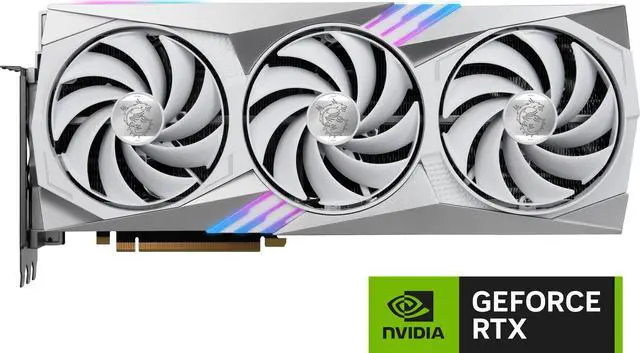 Alt view image 2 of 13 - MSI Gaming GeForce RTX 4070 Ti SUPER 16GB GDDR6X PCI Express 4.0 ATX Graphics Card RTX 4070 Ti SUPER 16G GAMING X TRIO WHITE