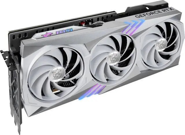 Alt view image 6 of 13 - MSI Gaming GeForce RTX 4070 Ti SUPER 16GB GDDR6X PCI Express 4.0 ATX Graphics Card RTX 4070 Ti SUPER 16G GAMING X TRIO WHITE