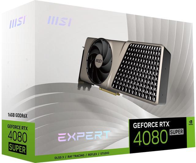 Alt view image 9 of 10 - MSI EXPERT GeForce RTX 4080 SUPER 16GB GDDR6X PCI Express 4.0 Graphics Card RTX 4080 SUPER 16G EXPERT