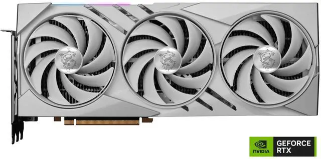 Alt view image 2 of 10 - MSI Gaming GeForce RTX 4080 SUPER 16GB GDDR6X PCI Express 4.0 ATX Graphics Card RTX 4080 SUPER 16G GAMING X SLIM WHITE